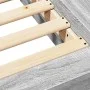 Sonoma gray engineered wood bed frame 90x190 cm by vidaXL, Beds and slatted bases - Ref: Foro24-3281243, Price: 135,42 €, Dis...