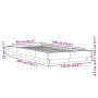 Sonoma gray engineered wood bed frame 90x190 cm by vidaXL, Beds and slatted bases - Ref: Foro24-3281243, Price: 135,42 €, Dis...
