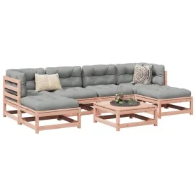 Set de sofás jardín 7 pzas con cojines madera abeto Douglas de vidaXL, Conjuntos de jardín - Ref: Foro24-3295824, Precio: 555...