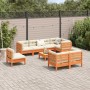 9-teilige Gartensofagarnitur mit wachsbraunen Kissen aus Kiefernholz von vidaXL, Gartensets - Ref: Foro24-3299516, Preis: 802...