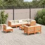 9-teilige Gartensofagarnitur mit wachsbraunen Kissen aus Kiefernholz von vidaXL, Gartensets - Ref: Foro24-3299516, Preis: 798...