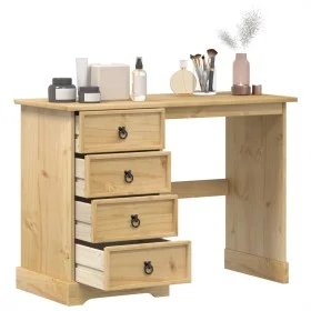 Corona dressing table solid pine wood 104x47x75 cm by vidaXL, Desks - Ref: Foro24-4005684, Price: 143,23 €, Discount: %