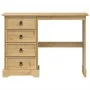 Corona dressing table solid pine wood 104x47x75 cm by vidaXL, Desks - Ref: Foro24-4005684, Price: 150,62 €, Discount: %