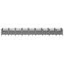 Planter with pegs PP light gray 363.5x43.5x43.5 cm by vidaXL, Pots and planters - Ref: Foro24-368028, Price: 119,44 €, Discou...