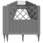 Planter with pegs PP light gray 363.5x43.5x43.5 cm by vidaXL, Pots and planters - Ref: Foro24-368028, Price: 95,64 €, Discoun...