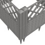 Planter with pegs PP light gray 363.5x43.5x43.5 cm by vidaXL, Pots and planters - Ref: Foro24-368028, Price: 119,44 €, Discou...