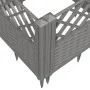Planter with pegs PP light gray 363.5x43.5x43.5 cm by vidaXL, Pots and planters - Ref: Foro24-368028, Price: 95,64 €, Discoun...