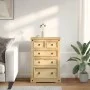 Corona chest of drawers solid pine wood 80x43x114 cm by vidaXL, Storage trunks - Ref: Foro24-4005671, Price: 199,94 €, Discou...