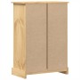 Cómoda cajonera Corona madera maciza de pino 80x43x114 cm