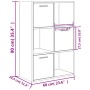 Aufbewahrungsschrank aus grauem Sperrholz, 60 x 29,5 x 90 cm von vidaXL, Bücherregale und Regale - Ref: Foro24-801138, Preis:...