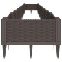 Planter with pegs PP brown 362.5x42.5x28.5 cm by vidaXL, Pots and planters - Ref: Foro24-368021, Price: 100,16 €, Discount: %