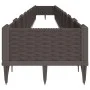 Planter with pegs PP brown 362.5x42.5x28.5 cm by vidaXL, Pots and planters - Ref: Foro24-368021, Price: 95,38 €, Discount: %