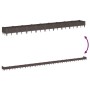 Planter with pegs PP brown 362.5x42.5x28.5 cm by vidaXL, Pots and planters - Ref: Foro24-368021, Price: 100,16 €, Discount: %