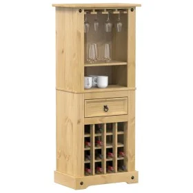 Corona wine rack furniture solid pine wood 56x35x120 cm by vidaXL, Wine and liquor cabinets - Ref: Foro24-4005686, Price: 166...