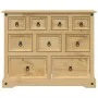 Cómoda cajonera Corona madera maciza de pino 103x46x83 cm de vidaXL, Baúles de almacenamiento - Ref: Foro24-4005678, Precio: ...