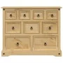 Cómoda cajonera Corona madera maciza de pino 103x46x83 cm de vidaXL, Baúles de almacenamiento - Ref: Foro24-4005678, Precio: ...