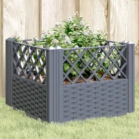 Pflanzgefäß mit Stiften PP grau 43,5x43,5x43,5 cm von vidaXL, Töpfe und Pflanzgefäße - Ref: Foro24-368009, Preis: 25,86 €, Ra...