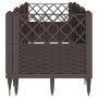 Pflanzgefäß mit braunen PP-Heringen 123,5 x 43,5 x 43,5 cm von vidaXL, Töpfe und Pflanzgefäße - Ref: Foro24-368016, Preis: 55...