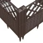 Planter with pegs PP brown 123.5x43.5x43.5 cm by vidaXL, Pots and planters - Ref: Foro24-368016, Price: 54,83 €, Discount: %