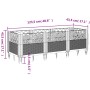 Pflanzgefäß mit braunen PP-Heringen 123,5 x 43,5 x 43,5 cm von vidaXL, Töpfe und Pflanzgefäße - Ref: Foro24-368016, Preis: 55...