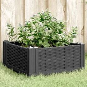 Pflanzgefäß mit Stiften PP schwarz 42,5x42,5x28,5 cm von vidaXL, Töpfe und Pflanzgefäße - Ref: Foro24-368002, Preis: 25,85 €,...