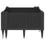 Planter with pegs PP black 42.5x42.5x28.5 cm by vidaXL, Pots and planters - Ref: Foro24-368002, Price: 25,83 €, Discount: %