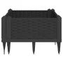 Planter with pegs PP black 42.5x42.5x28.5 cm by vidaXL, Pots and planters - Ref: Foro24-368002, Price: 25,83 €, Discount: %