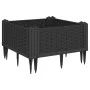 Planter with pegs PP black 42.5x42.5x28.5 cm by vidaXL, Pots and planters - Ref: Foro24-368002, Price: 25,83 €, Discount: %