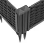 Planter with pegs PP black 42.5x42.5x28.5 cm by vidaXL, Pots and planters - Ref: Foro24-368002, Price: 25,83 €, Discount: %