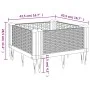 Planter with pegs PP black 42.5x42.5x28.5 cm by vidaXL, Pots and planters - Ref: Foro24-368002, Price: 25,83 €, Discount: %