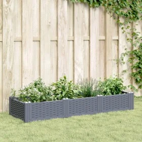 Pflanzgefäß mit grauen PP-Heringen 125 x 40 x 28,5 cm von vidaXL, Töpfe und Pflanzgefäße - Ref: Foro24-368014, Preis: 48,94 €...
