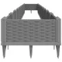 Planter with pegs PP light gray 362.5x42.5x28.5 cm by vidaXL, Pots and planters - Ref: Foro24-368023, Price: 77,90 €, Discoun...