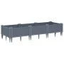 Pflanzgefäß mit grauen PP-Heringen 125 x 40 x 28,5 cm von vidaXL, Töpfe und Pflanzgefäße - Ref: Foro24-368014, Preis: 48,92 €...