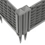 Planter with pegs PP light gray 362.5x42.5x28.5 cm by vidaXL, Pots and planters - Ref: Foro24-368023, Price: 93,17 €, Discoun...
