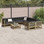 Gartensofa-Set 9-teilig aus imprägniertem Kiefernholz von vidaXL, Gartensets - Ref: Foro24-3299369, Preis: 527,33 €, Rabatt: %