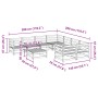 Gartensofa-Set 9-teilig aus imprägniertem Kiefernholz von vidaXL, Gartensets - Ref: Foro24-3299369, Preis: 527,33 €, Rabatt: %