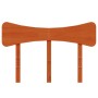 Solid wax brown pine wood bed headboard 120 cm by vidaXL, Headboards and footboards - Ref: Foro24-844788, Price: 38,16 €, Dis...