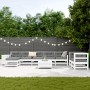 Gartensofa-Set 10-teilig aus massivem weißem Kiefernholz von vidaXL, Gartensets - Ref: Foro24-3250669, Preis: 694,71 €, Rabat...