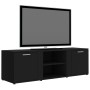 Schwarzer TV-Schrank aus Sperrholz, 120 x 34 x 37 cm von vidaXL, TV-Möbel - Ref: Foro24-801162, Preis: 71,55 €, Rabatt: %