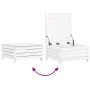 Gartensofa-Set 10-teilig aus massivem weißem Kiefernholz von vidaXL, Gartensets - Ref: Foro24-3250669, Preis: 684,51 €, Rabat...