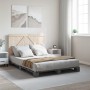 Bed frame with gray pine wood headboard 140x200 cm by vidaXL, Beds and slatted bases - Ref: Foro24-3281564, Price: 212,48 €, ...
