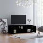 Schwarzer TV-Schrank aus Sperrholz, 120 x 34 x 37 cm von vidaXL, TV-Möbel - Ref: Foro24-801162, Preis: 71,55 €, Rabatt: %