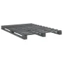 Bed frame with gray pine wood headboard 140x200 cm by vidaXL, Beds and slatted bases - Ref: Foro24-3281564, Price: 212,66 €, ...