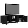 Black plywood TV cabinet 120x34x37 cm by vidaXL, TV Furniture - Ref: Foro24-801162, Price: 70,49 €, Discount: %