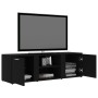 Schwarzer TV-Schrank aus Sperrholz, 120 x 34 x 37 cm von vidaXL, TV-Möbel - Ref: Foro24-801162, Preis: 71,55 €, Rabatt: %