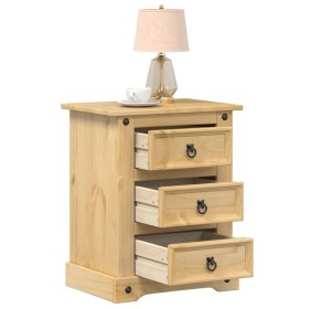 Mesita de noche Corona madera maciza de pino 53x39x66 cm de vidaXL, Mesitas de noche - Ref: Foro24-4005659, Precio: 91,43 €, ...