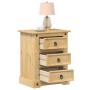 Mesita de noche Corona madera maciza de pino 53x39x66 cm de vidaXL, Mesitas de noche - Ref: Foro24-4005659, Precio: 91,36 €, ...