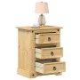 Mesita de noche Corona madera maciza de pino 53x39x66 cm de vidaXL, Mesitas de noche - Ref: Foro24-4005659, Precio: 89,96 €, ...