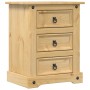 Mesita de noche Corona madera maciza de pino 53x39x66 cm de vidaXL, Mesitas de noche - Ref: Foro24-4005659, Precio: 91,36 €, ...
