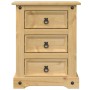 Mesita de noche Corona madera maciza de pino 53x39x66 cm de vidaXL, Mesitas de noche - Ref: Foro24-4005659, Precio: 91,36 €, ...